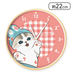 【ピンク】mofusand 壁掛けクロック