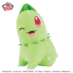 ポケットモンスター めちゃもふぐっと ほぺぴたぬいぐるみ-チコリータ-