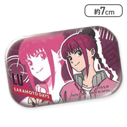 【単品配送不可】【陸少糖】SAKAMOTO DAYS メタリック缶バッジ