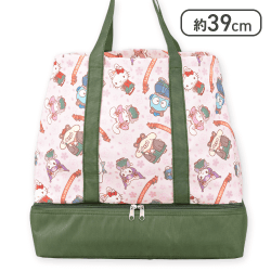 サンリオキャラクターズ もふ耳レトロロリヰタ保冷ポケット付き2段トートバッグ