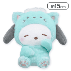 【グリーン】ポチャッコ かまってにゃんぬいぐるみ