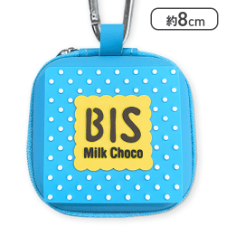 【BIS(ブルー)】チロルチョコ スクエア小物ケース