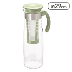 かご網付き水出し茶ポット グリーン