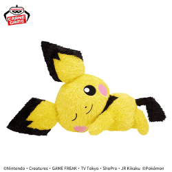 ポケットモンスター めちゃもふぐっと くつろぎタイムぬいぐるみ-ピチュー-