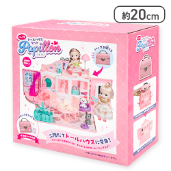 【ピンク】バッグ型ドールハウスセット パピヨン