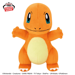 【ヒトカゲ(笑顔)】ポケットモンスター いろんなおかおぬいぐるみ-ヒトカゲ・カプサイジ-