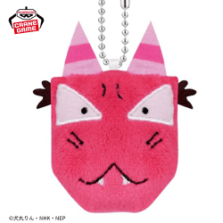 【アカネ】おじゃる丸 ボールチェーン付きぬいぐるみ-おじゃる丸・電ボ・子鬼トリオ-