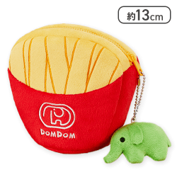 【ポテト】ドムドムハンバーガー どむぞうくんまんぷくマスコット付きポーチ