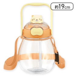 【ねこ】すみっコぐらし マスコット付きウォーターボトル