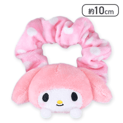 【マイメロディ(ピンク)】マイメロディ・クロミ ぴょこきゅんドットシュシュ