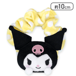 【クロミ(イエロー)】マイメロディ・クロミ ぴょこきゅんドットシュシュ