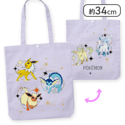 【パープル】ポケットモンスター　プラチナムザッカトートバッグ　〜EIEVUI and Starlight Night〜