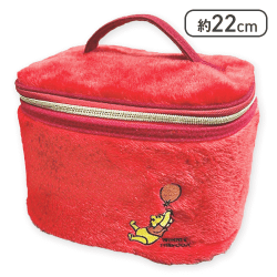 【レッド】POOHフェイクファーバニティバッグ