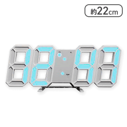【ブルー】LEDデジタルクロック
