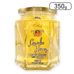TCFハンガリー産巣入りアカシア蜂蜜（350g）※賞味期限:2026/09/11