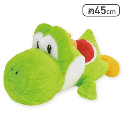 【1人1個まで】【みどり】スーパーマリオ 特大サイズ クタッとぬいぐるみ ヨッシー