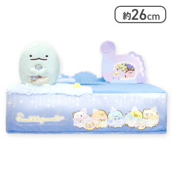 【ブルー】すみっコぐらし きらきらな夜 ティッシュBOXカバー プレミアム