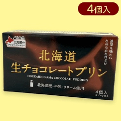 北海道生チョコレートプリン4個入り※賞味期限:2025/11/10