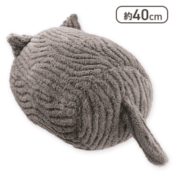 【もこもこブラウン】しっぽ付きクッションvol2