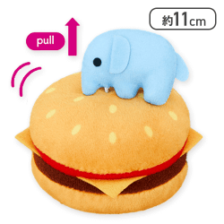 【ブルー】ドムドムハンバーガー ぶるぶるぬいぐるみ