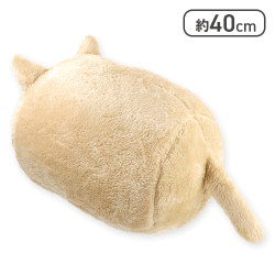 【ライトブラウン】しっぽ付きクッションvol2