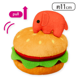 【レッド】ドムドムハンバーガー ぶるぶるぬいぐるみ