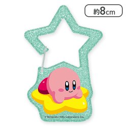 【カービィ(ワープスター)】星のカービィきらきらアクリルカラビナ