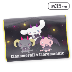 【シナモロール＆ルロロマニック】サンリオキャラクターズ ネオゴシックデビルズ低反発まくら