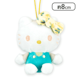 【ハローキティ】サンリオキャラクターズ ホワイトミモザ柄マスコット