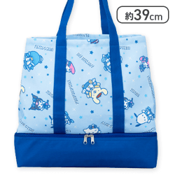 サンリオキャラクターズ デニムショータイム保冷ポケット付き2段トートバッグ
