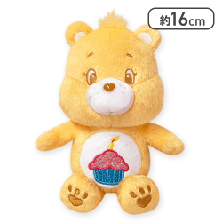 【オレンジ】ケアベアぽってりきらきらぬいぐるみ