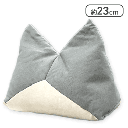 【グレー＆ホワイト】にゃんこクッション