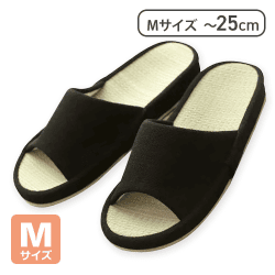 【BK】【Mサイズ】ルームシューズ　スアブ　コンフォート