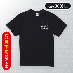 【ブラック/XXL】PlayButtonTシャツ　※5月下旬発送