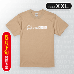 【ベージュ/XXL】Orijinal LogoTシャツ　※5月下旬発送