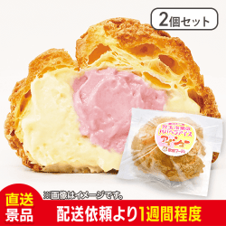 【2個セット】ババヘラアイス『アイシュー』（アイスシュークリーム）