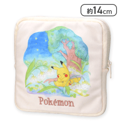 【ピカチュウ】ポケットモンスター スクエアポーチ One Scene Art