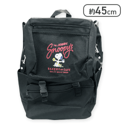 【レッド】スヌーピー フラップ型メッシュリュック3