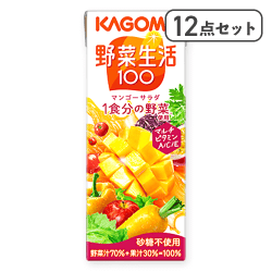 【12点セット】野菜生活100 マンゴーサラダ※賞味期限:2026/05/07