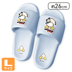 【ブルーL】ドナルド厚底シャワーサンダル