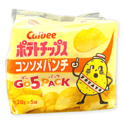 【コンソメ】ポテトチップスうす塩＆コンソメゴー５パック※賞味期限:2025/11/30