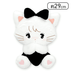 【ムース】mikko characters BLACK RIBBON BIGぬいぐるみ〜ムース＆キャミー〜