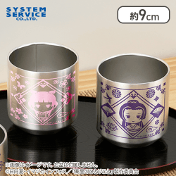 【桃色×紫色】薬屋のひとりごと 真空ステンレスペアタンブラー