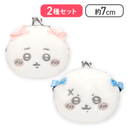 【ちいかわ＆ラッコ】ちいかわ ミニがまぐち～リボン～