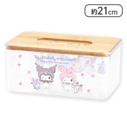 【パープル】マイメロディ♡クロミ エンジェルクリアティッシュケース