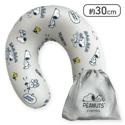 【グレー】スヌーピー クルーネックピロー