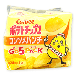 【コンソメ】140gポテトチップスうす塩＆コンソメゴー５パック※賞味期限:2025/12/31