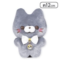【単品配送不可】【ねこさん(ぶらっく)】すくっとたっちさん ぬいぐるみ〜おしおしからー２〜