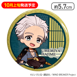 【10月上旬発送予定】【梅宮 一】WIND BREAKER缶バッジ（デフォルメ）
