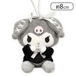 【グレー】クロミ たれ耳リボンマスコット